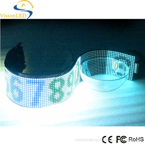 P7.62mm video panel flexible LED advertising screen sign programing number dight display